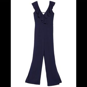 Jump by Nordstrom Ruffle Neck Jumpsuit XL NWT